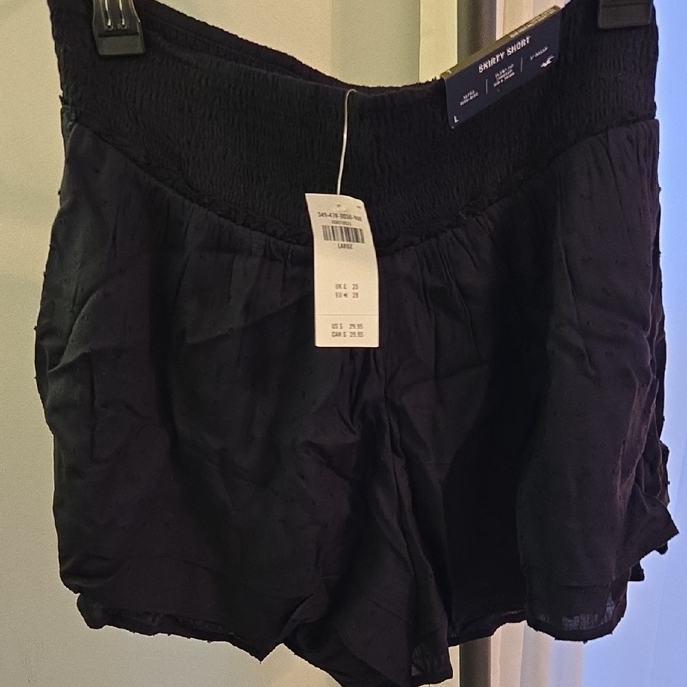 NWT Hollister Black High Waist Women's Shorts